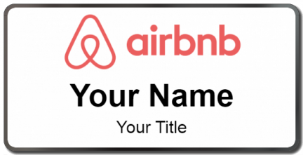 Custom name badges for airbnb