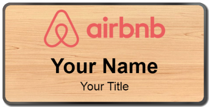 Custom name badges for airbnb