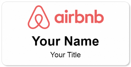 Custom name badges for airbnb