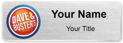 Custom name badges for Dave and Busters