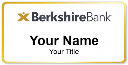 Custom name badges for Berkshire Bank