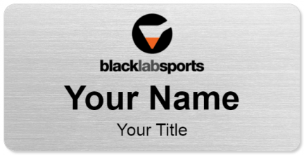 Custom name badges for Black Lab Sports