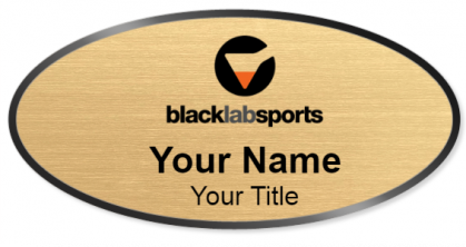 Custom name badges for Black Lab Sports
