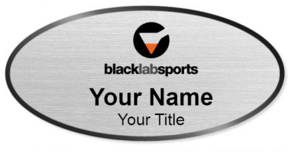 Custom name badges for Black Lab Sports