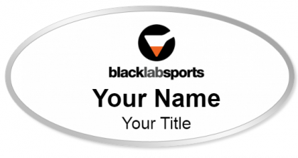 Custom name badges for Black Lab Sports