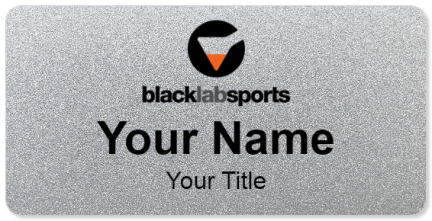 Custom name badges for Black Lab Sports