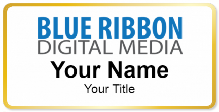 Custom name badges for Blue Ribbon Digital Media