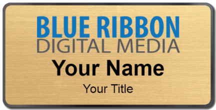 Custom name badges for Blue Ribbon Digital Media