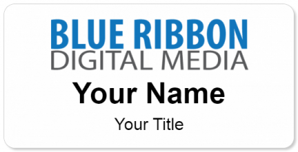 Blue Ribbon Digital Media Template Image