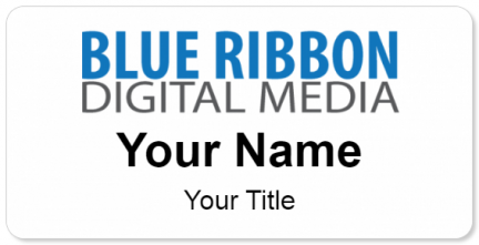 Custom name badges for Blue Ribbon Digital Media