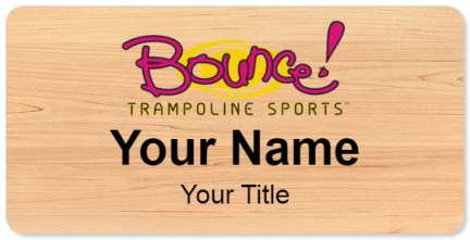 Custom name badges for Bounce Trampoline Soprts