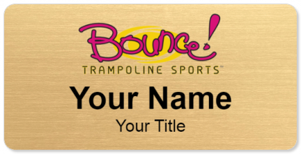 Custom name badges for Bounce Trampoline Soprts
