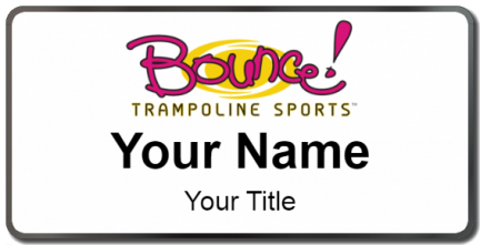 Custom name badges for Bounce Trampoline Soprts