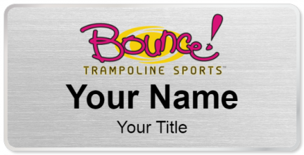 Custom name badges for Bounce Trampoline Soprts