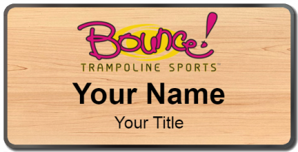 Custom name badges for Bounce Trampoline Soprts