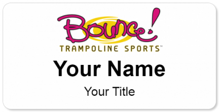 Custom name badges for Bounce Trampoline Soprts