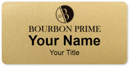 Custom name badges for Bourbon Prime