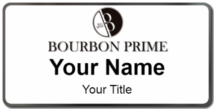 Custom name badges for Bourbon Prime