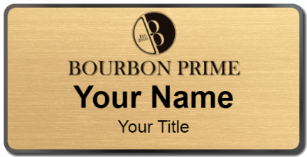 Custom name badges for Bourbon Prime