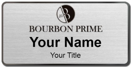 Custom name badges for Bourbon Prime