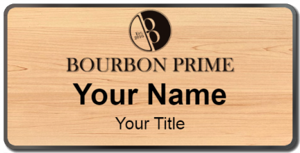 Custom name badges for Bourbon Prime