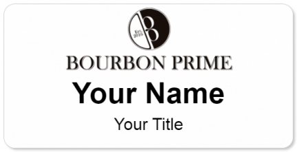 Custom name badges for Bourbon Prime
