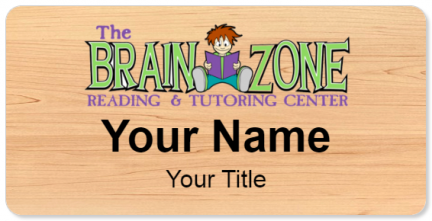 Custom name badges for The Brain Zone Reading and Tutoring Center