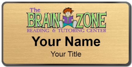 Custom name badges for The Brain Zone Reading and Tutoring Center