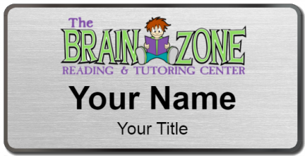 Custom name badges for The Brain Zone Reading and Tutoring Center