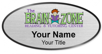 Custom name badges for The Brain Zone Reading and Tutoring Center