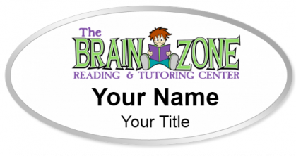 Custom name badges for The Brain Zone Reading and Tutoring Center