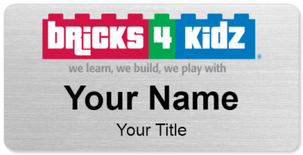 Custom name badges for Bricks 4 Kidz