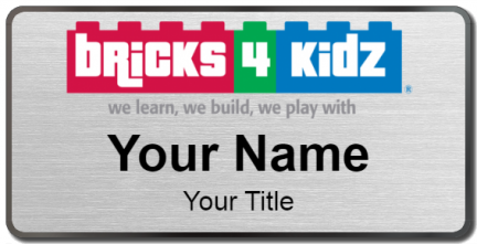 Custom name badges for Bricks 4 Kidz