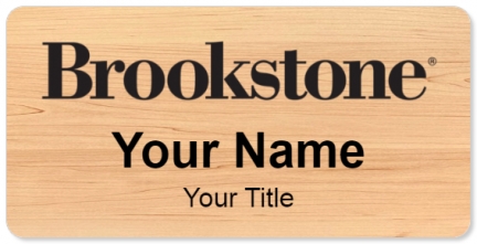 Custom name badges for Brookstone