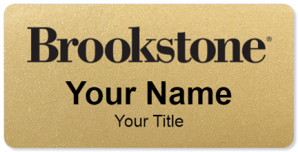 Custom name badges for Brookstone