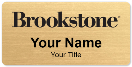 Custom name badges for Brookstone