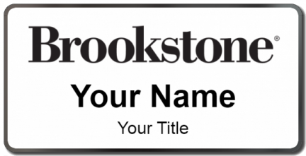 Custom name badges for Brookstone