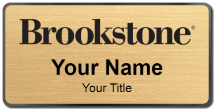 Custom name badges for Brookstone