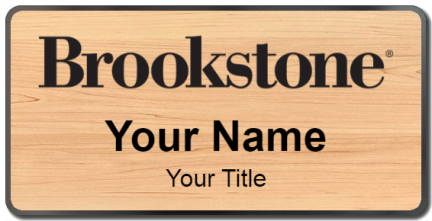 Custom name badges for Brookstone