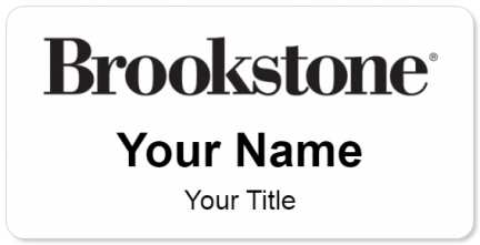 Custom name badges for Brookstone