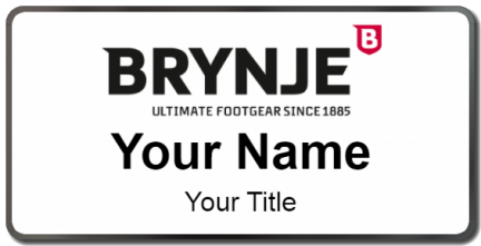 Custom name badges for Brynje Footgear