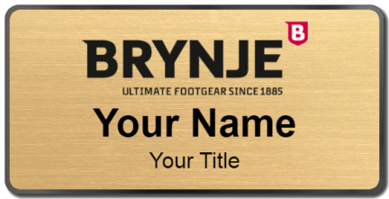 Custom name badges for Brynje Footgear
