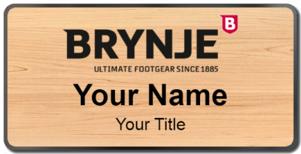Custom name badges for Brynje Footgear
