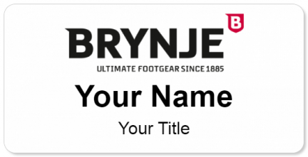 Custom name badges for Brynje Footgear