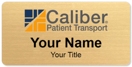 Custom name badges for Caliber Patient Transport