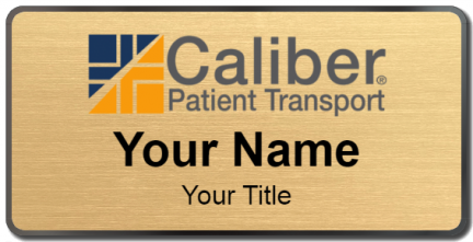 Custom name badges for Caliber Patient Transport