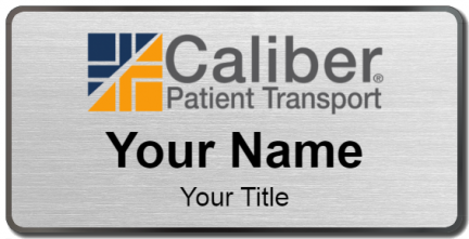 Custom name badges for Caliber Patient Transport