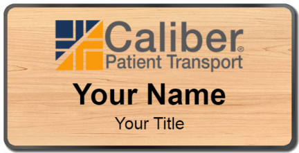 Custom name badges for Caliber Patient Transport