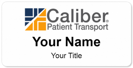 Custom name badges for Caliber Patient Transport