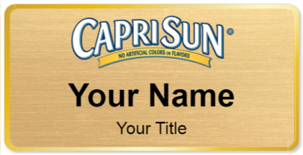 Custom name badges for Caprisun